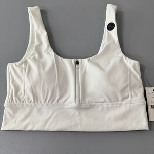 Cotton On Body Premium Ultimate‎ Zip Front Vestlette White Size Small Soft New
